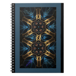Notitieboek Wild Blue & Gold Design Journal