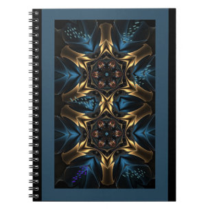 Notitieboek Wild Blue & Gold Design Journal