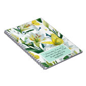 Notitieboek Witte Lelie Gele Vlinder (Rechterzijde)
