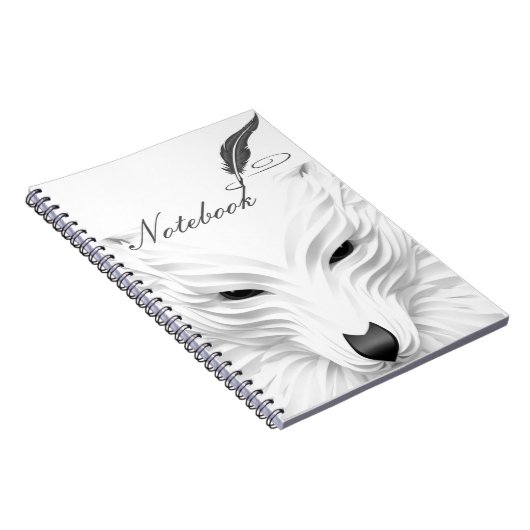 notitieboek witte wolf (Rechterzijde)