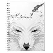 notitieboek witte wolf (Voorkant)