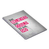 Notitieboek: Ze geloofde dat ze het kon, dus deed Notitieboek (Rechterzijde)