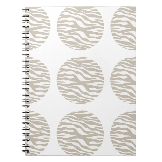 Notitieboek Zebra Print Polka Dots (Voorkant)