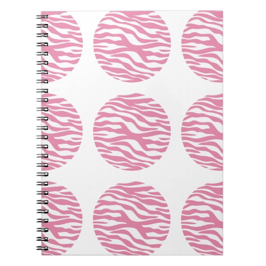 Notitieboek Zebra Print Polka Dots (Voorkant)