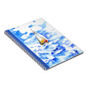 Notitieboek - Zeilboot op de Waterverf Waves (Rechterzijde)