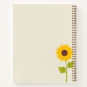 notitieboek zonnebloem (Achterkant)