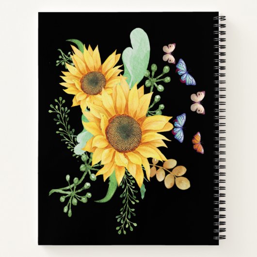 notitieboek zonnebloempitten (Achterkant)