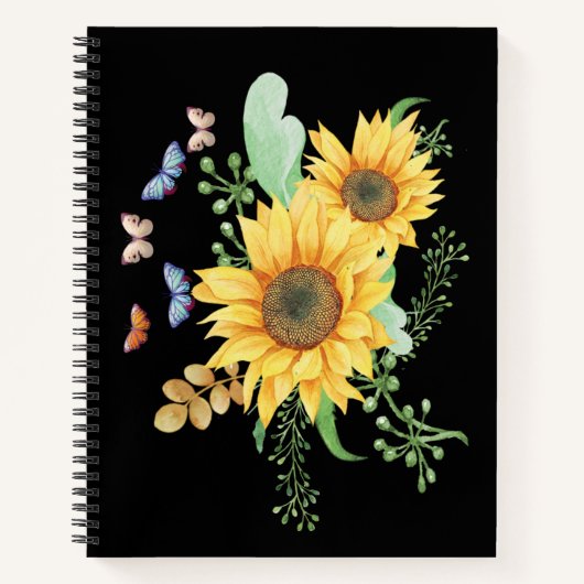 notitieboek zonnebloempitten (Voorkant)