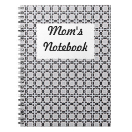 Notitieboek zwart en grijs grafisch patroon