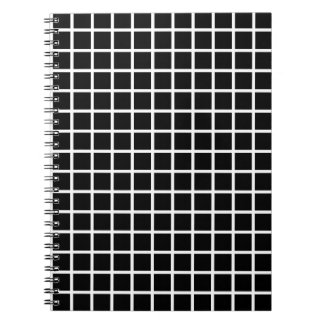 Notitieboek zwart raster