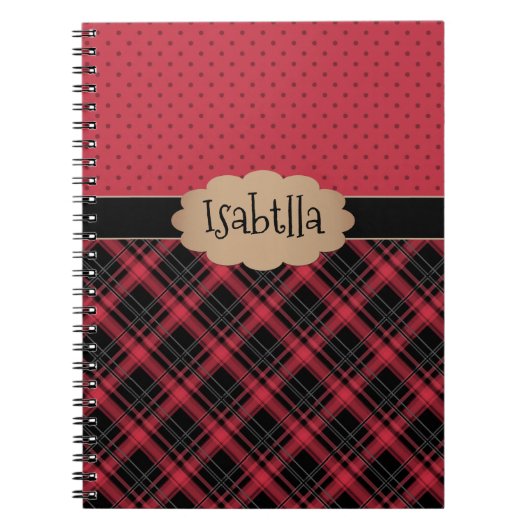 Notitieboeken retro, retro, plaid, lucifer (Voorkant)