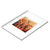 Notitieboeken - vijf leeuwenwelpen kunstwerk (Linkerzijde)