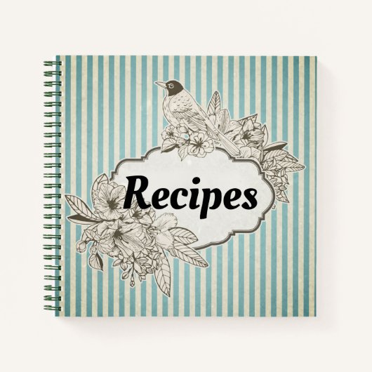Notitieboeken voor vogel en stripes (Voorkant)