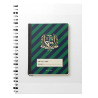 Notitieboekhoes - Marine smaragd diagonale strepen Notitieboek