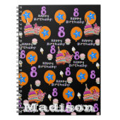 Notitieboekje, #8 Gelukkige 8e verjaardag notities Notitieboek (Voorkant)