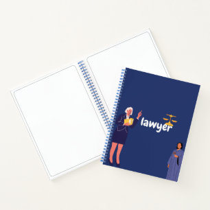 notitieboekje , blauw, advocaat notitieboek