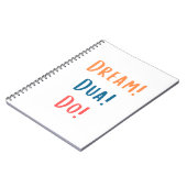 Notitieboekje - Droom Dua Do Notitieboek (Linkerzijde)