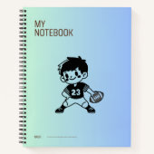 Notitieboekje met een afbeelding van een jongen notitieboek (Voorkant)