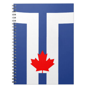 Notitieboekje met vlag van Toronto, Ontario, Canad Notitieboek
