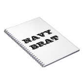 Notitieboekje Navy Brat Notitieboek (Rechterzijde)