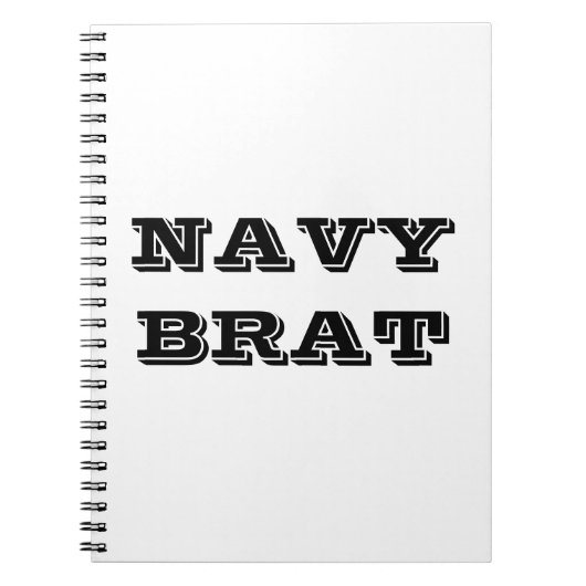 Notitieboekje Navy Brat Notitieboek (Voorkant)