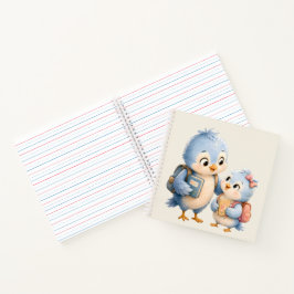 Notitieboekje van de Kleine Blauwe Vogels Notitieboek