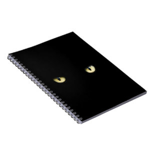 Notitieboekje van de Ogen van de Kat van Halloween Notitieboek