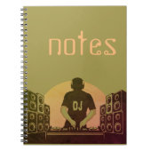 Notitieboekje voor DJ-muziek Notitieboek (Voorkant)