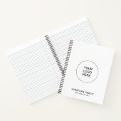 Notitieboekjes Upload Bedrijfslogo Aangepaste Teks Notitieboek (Binnen)