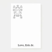 Notitiebriefjes Frogs Bloem Kleur Post it Notitie Post-it® Notes (Voorkant)