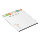 Notitiedocument van de waterverf schoolpsycholoog notitieblok (Schuin)