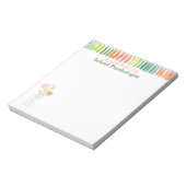 Notitiedocument van de waterverf schoolpsycholoog notitieblok (Linkerzijde)