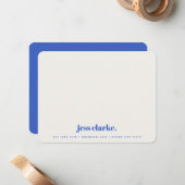 Notitiekaart | Aangepaste vintage retro briefkaart (Voorkant / Achterkant in situ)