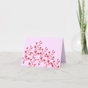 Notitiekaart: Chinese Bloemen Notitiekaartje