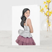 Notitiekaart (leeg binnenin) (Gele Bloem)