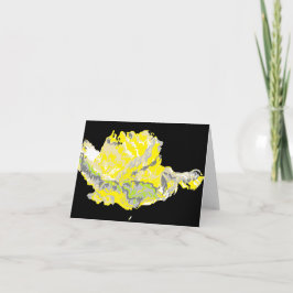 Notitiekaart leeg van binnen /Roos