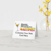 Notitiekaart - Martinis v. Happy Pills (Gele Bloem)