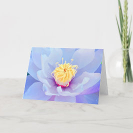 Notitiekaart met lavendelbloem