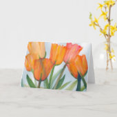 Notitiekaart Oranje Tulpen (Gele Bloem)
