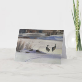 Notitiekaart van Sandhill Kraanvogels, Steamboat S