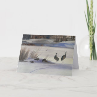 Notitiekaart van Sandhill Kraanvogels, Steamboat S
