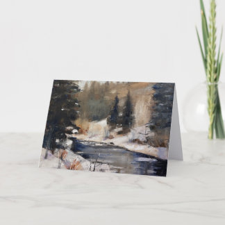 Notitiekaart van Sarvis in de winter, Steamboat Sp