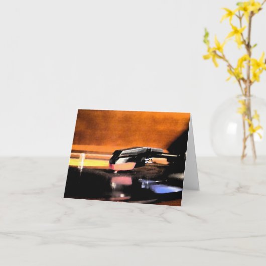 Notitiekaart voor platenspeler (Gele Bloem)