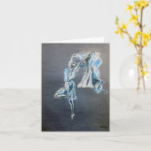Notitiekaarten, ballet dansen afbeelding kaart (Gele Bloem)