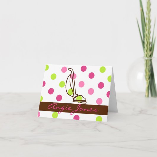 Notitiekaarten voor schoonmaakservice (Voorkant)