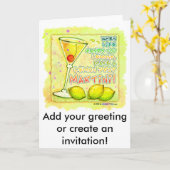 Notitiekaarten - Wenskaarten - Lemon Drop Martini (Gele Bloem)