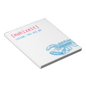 Notitiekaartjes voor restaurants notitieblok (Schuin)