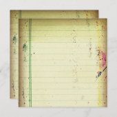 Notitieprocedure voor notebookpapier kaart (Voorkant / Achterkant)