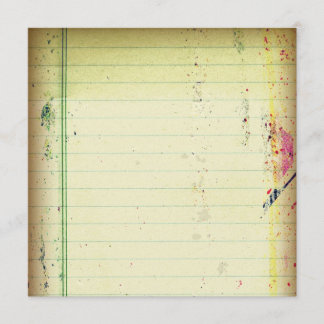 Notitieprocedure voor notebookpapier kaart