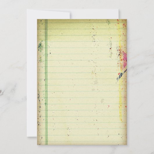 Notitieprocedure voor notebookpapier kaart (Voorkant)